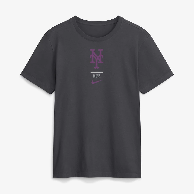 T-shirt Nike City Connect 2-Hit anthracite pour homme, New York Mets