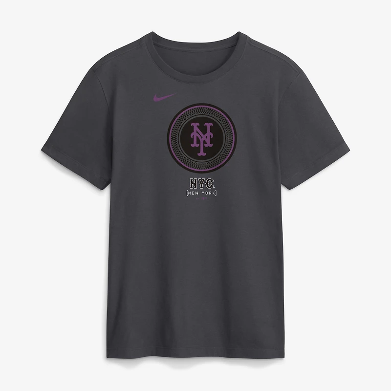 Men's Nike Anthracite New York Mets City Connect Wordmark T-Shirt