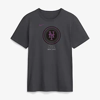 Men's Nike Anthracite New York Mets City Connect Wordmark T-Shirt