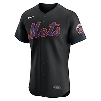 Men's Nike Black New York Mets Alternate  Elite Jersey