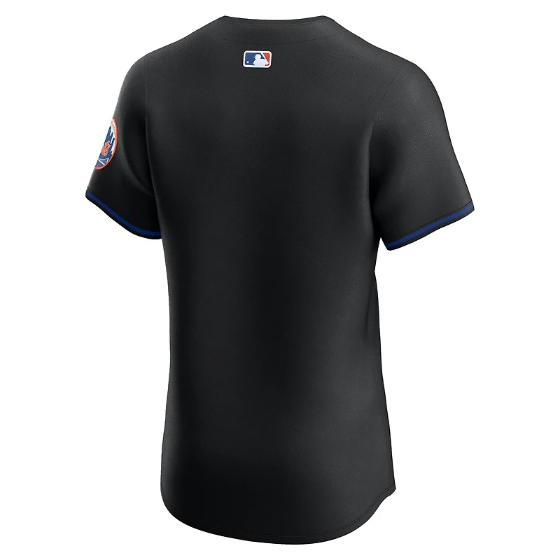 Men's Nike Black New York Mets Alternate  Elite Jersey