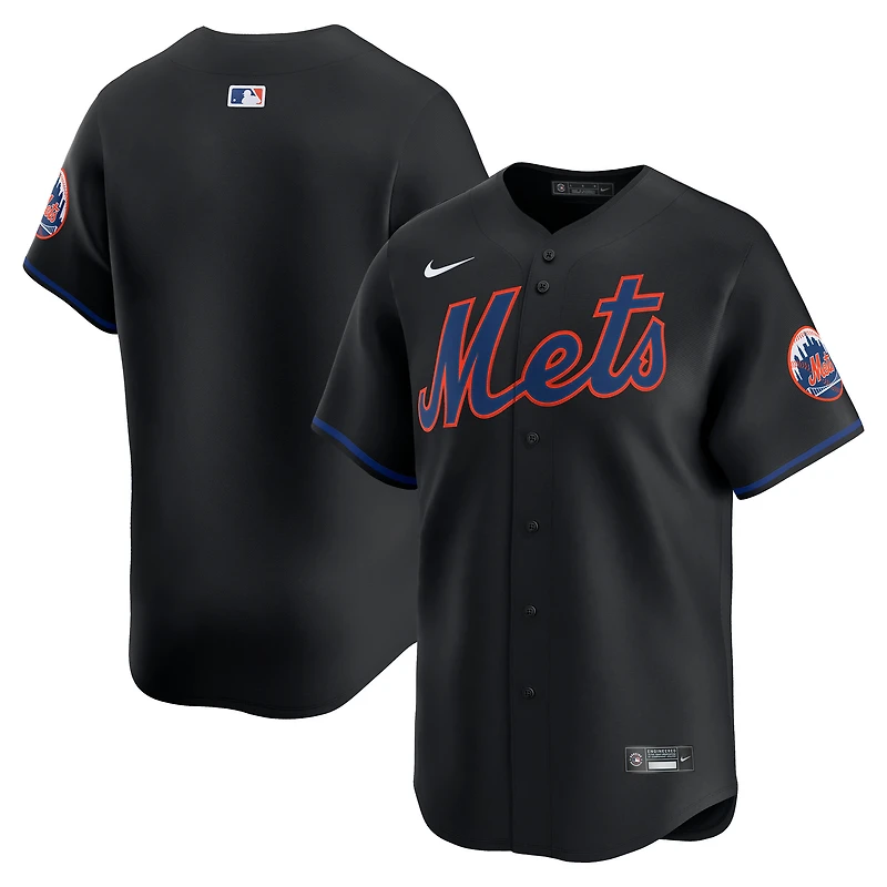 Men's Nike Black New York Mets Alternate Limited Jersey