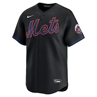 Men's Nike Black New York Mets Alternate Limited Jersey