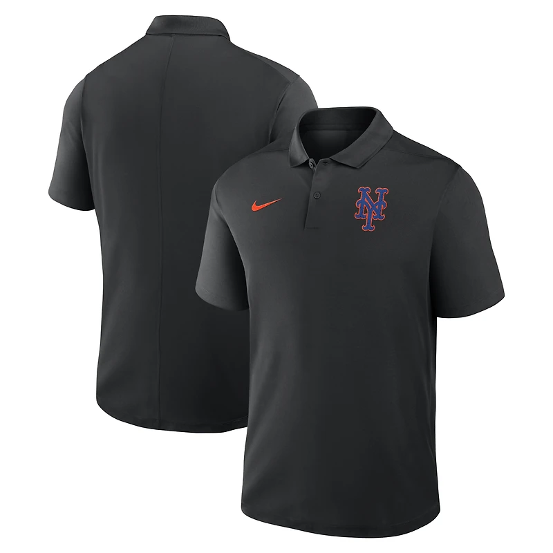 Men's Nike Black New York Mets Alternate Victory Dri-FIT Polo