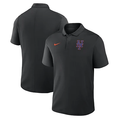 Men's Nike Black New York Mets Alternate Victory Dri-FIT Polo