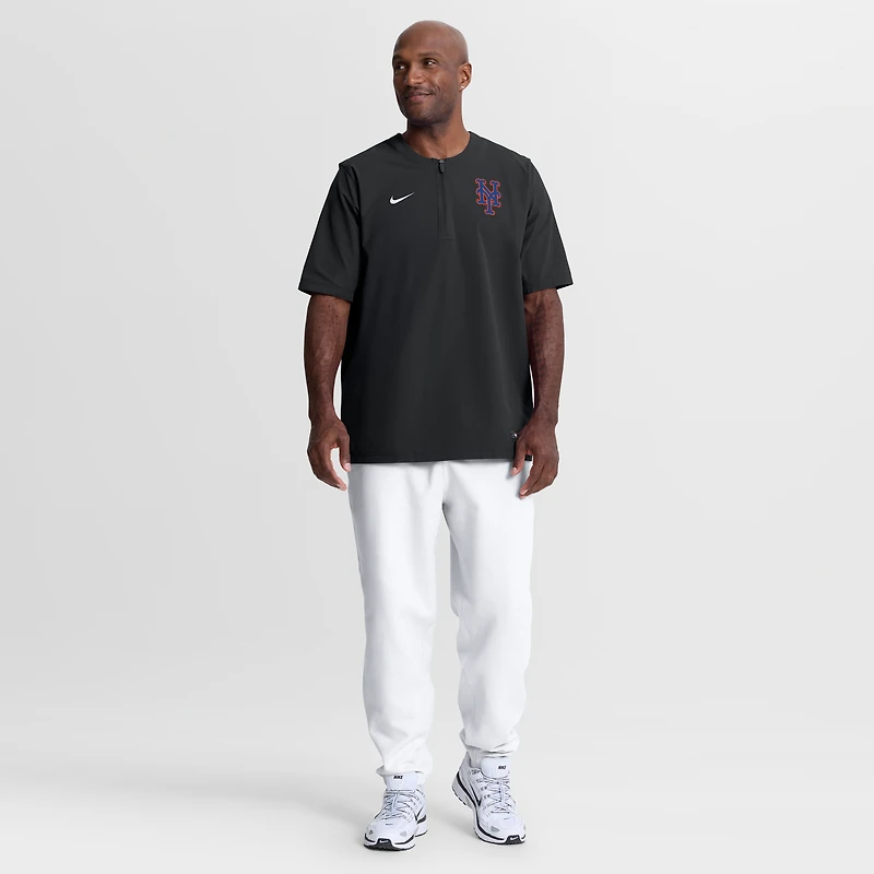 Men's Nike Black New York Mets Authentic Collection Dri-FIT Quarter-Zip Windshirt