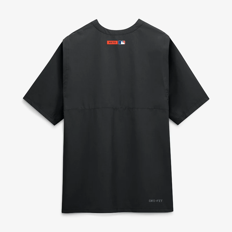 Men's Nike Black New York Mets Authentic Collection Dri-FIT Quarter-Zip Windshirt