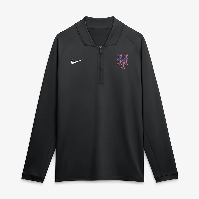 Men's Nike Royal New York Mets Authentic Collection Dri-FIT Raglan Half-Zip Pullover