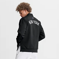 Men's Nike Black New York Mets Authentic Collection Dugout Relaxed Full-Zip Bomber Jacket