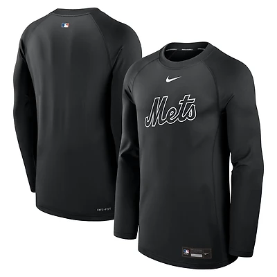 T-shirt à manches longues Nike Royal New York Mets Authentic Collection Game Time Raglan Dri-FIT pour homme