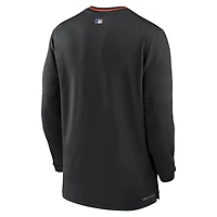 Men's Nike Black New York Mets Authentic Collection Performance Half-Zip Top