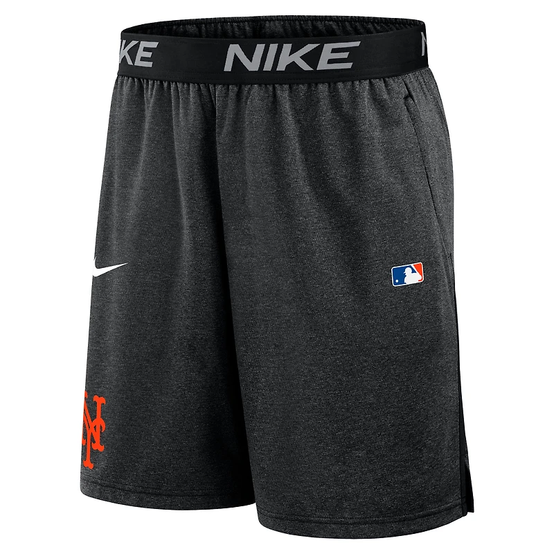 Short en tricot Nike Performance noir pour homme, collection authentique des New York Mets