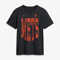 T-shirt Nike Velocity Victor camouflage New York Mets noir pour homme