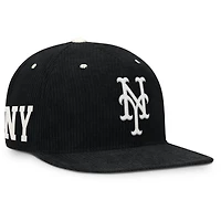 Men's Nike  Black New York Mets Pro Corduroy Structured Snapback Hat