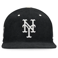 Men's Nike  Black New York Mets Pro Corduroy Structured Snapback Hat
