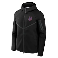 Sweat à capuche zippé Nike Tech Fleece noir New York Mets pour homme