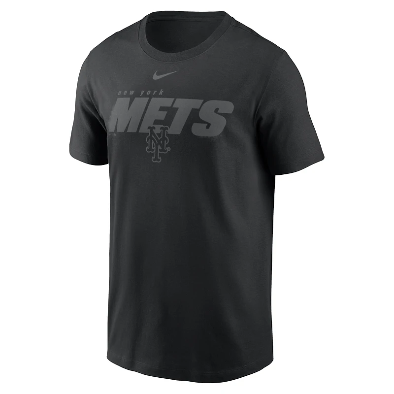 Men's Nike Black New York Mets Tonal Club T-Shirt