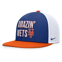 Casquette Snapback Nike New York Mets Pro Trucker bleue pour homme