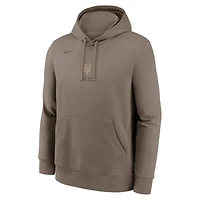 Men's Nike  Brown New York Mets Fashion Club Pullover Hoodie