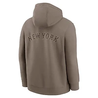 Men's Nike  Brown New York Mets Fashion Club Pullover Hoodie