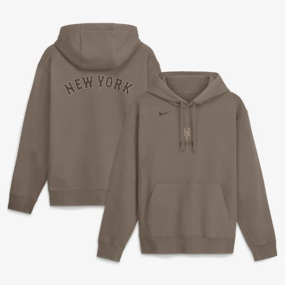 Men's Nike Brown New York Mets Fashion Club Pullover Hoodie