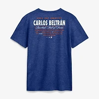 Men's Nike Carlos Beltran Royal New York Mets 2026 Hall of Fame Stats Name & Number T-Shirt