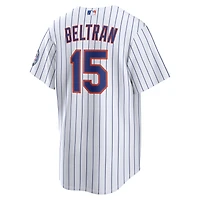 Men's Nike Carlos Beltran White New York Mets Home Replica 2026 Hall of Fame Patch Jersey