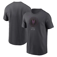 Men's Nike  Charcoal New York Mets 2024 City Connect Large Logo T-Shirt