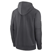 Men's Nike Charcoal New York Mets Authentic Collection City Connect Performance Pullover Hoodie