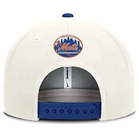 Men's Nike Cream/Royal New York Mets Cooperstown Pro Dri-FIT Snapback Hat