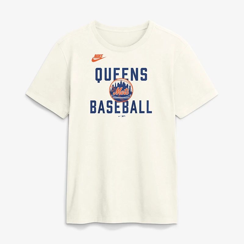 T-shirt Nike crème pour homme, collection New York Mets Cooperstown, inspiré des années 70