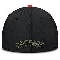 Men's Nike Crimson/Black New York Mets Neon 90s Rise SwooshFlex Hat