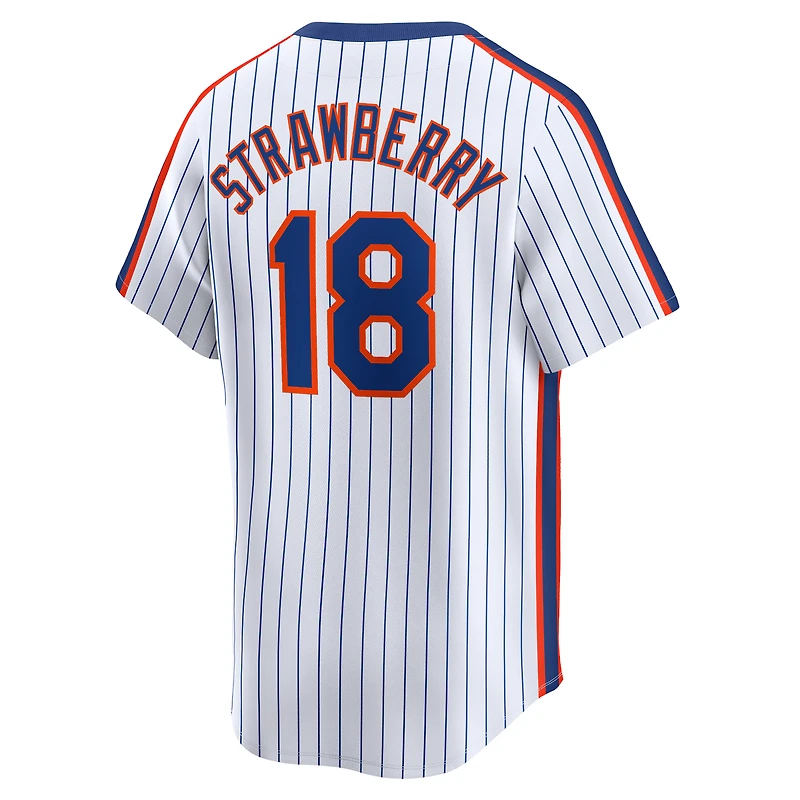 Maillot Nike Darryl Strawberry Navy New York Mets Throwback Cooperstown Limited pour homme