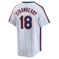 Maillot Nike Darryl Strawberry Navy New York Mets Throwback Cooperstown Limited pour homme