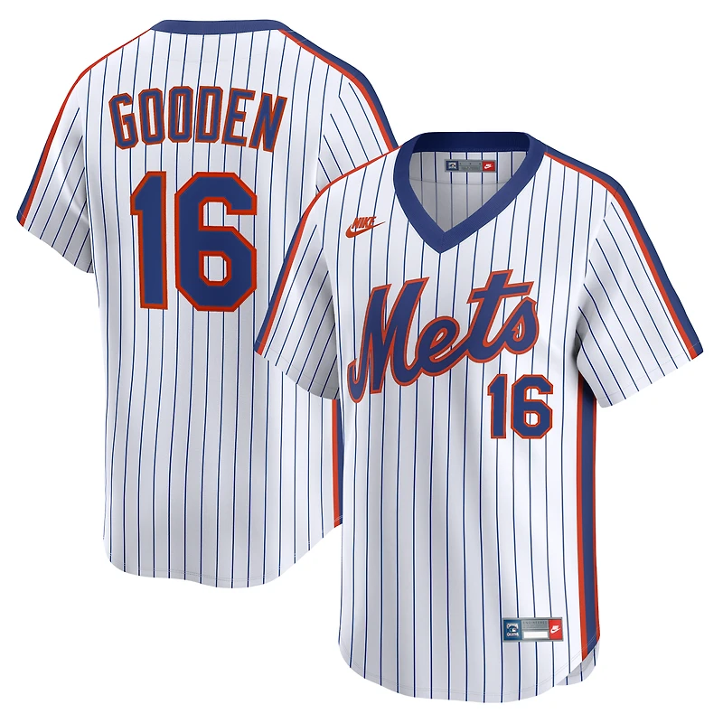 Men's Nike Dwight Gooden White New York Mets Cooperstown Collection Limited Jersey
