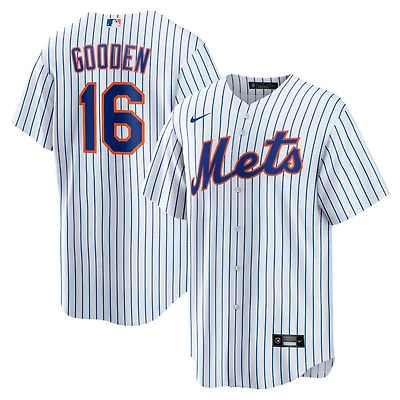 maillot Nike Dwight Gooden pour homme, réplique à domicile des Mets de New York, blanc, joueur