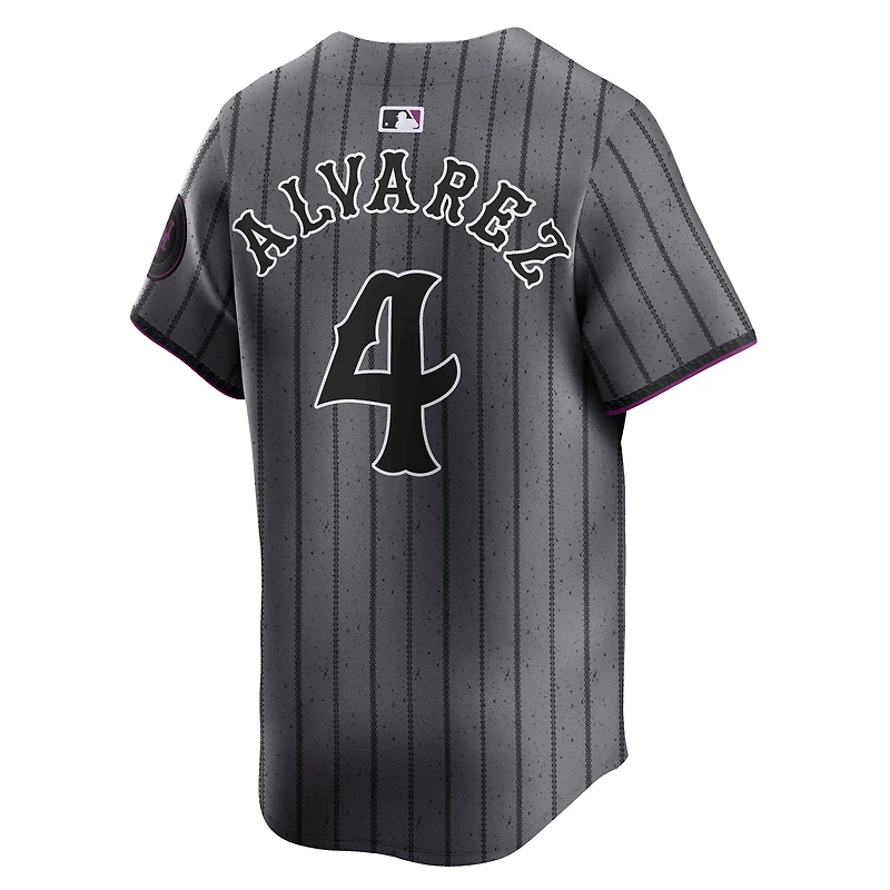 Men's Nike Francisco Alvarez Gray New York Mets City Connect Limited Jersey