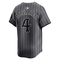 Men's Nike Francisco Alvarez Gray New York Mets City Connect Limited Jersey