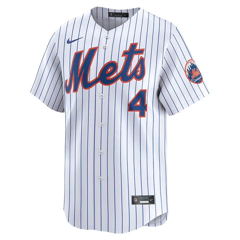 Maillot de joueur à domicile Nike Francisco Alvarez blanc New York Mets pour homme
