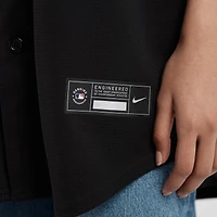 Maillot Nike Francisco Lindor noir réplique des New York Mets pour homme