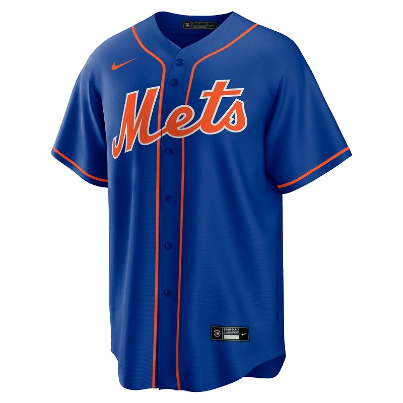 Maillot Nike Francisco Lindor Royal New York Mets Big & Tall pour homme, réplique de joueur
