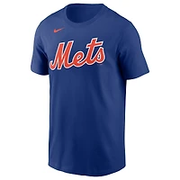 T-shirt Nike Francisco Lindor Royal New York Mets avec nom et numéro pour homme
