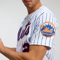 Homme Nike Francisco Lindor Blanc New York Mets Domicile Maillot Joueur Authentique