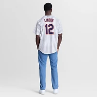 Maillot réplique domicile Nike Francisco Lindor blanc des Mets de New York pour homme