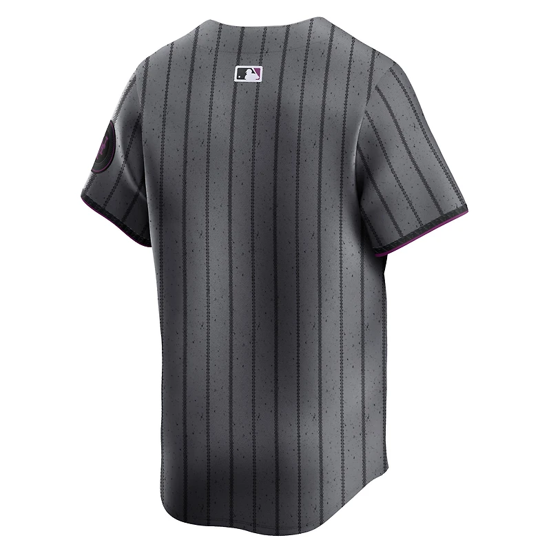 Men's Nike Graphite New York Mets 2024 City Connect Limited Jersey
