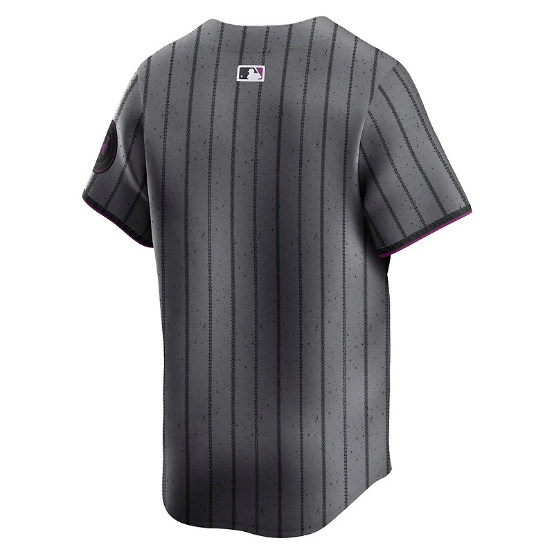 Men's Nike Gray New York Mets City Connect Limited Jersey