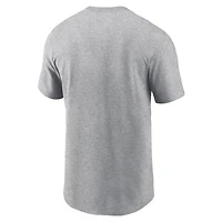 Men's Nike Heather Gray New York Mets City Connect Arched Team Phrase T-Shirt