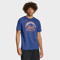 T-shirt Nike Heather Royal New York Mets Cooperstown Logo Tri-Blend pour homme