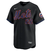 Maillot alternatif limité Nike Juan Soto noir pour homme, New York Mets