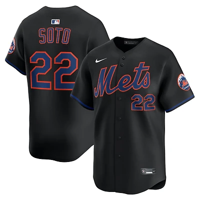 Maillot de joueur alternatif Nike Juan Soto noir New York Mets pour homme